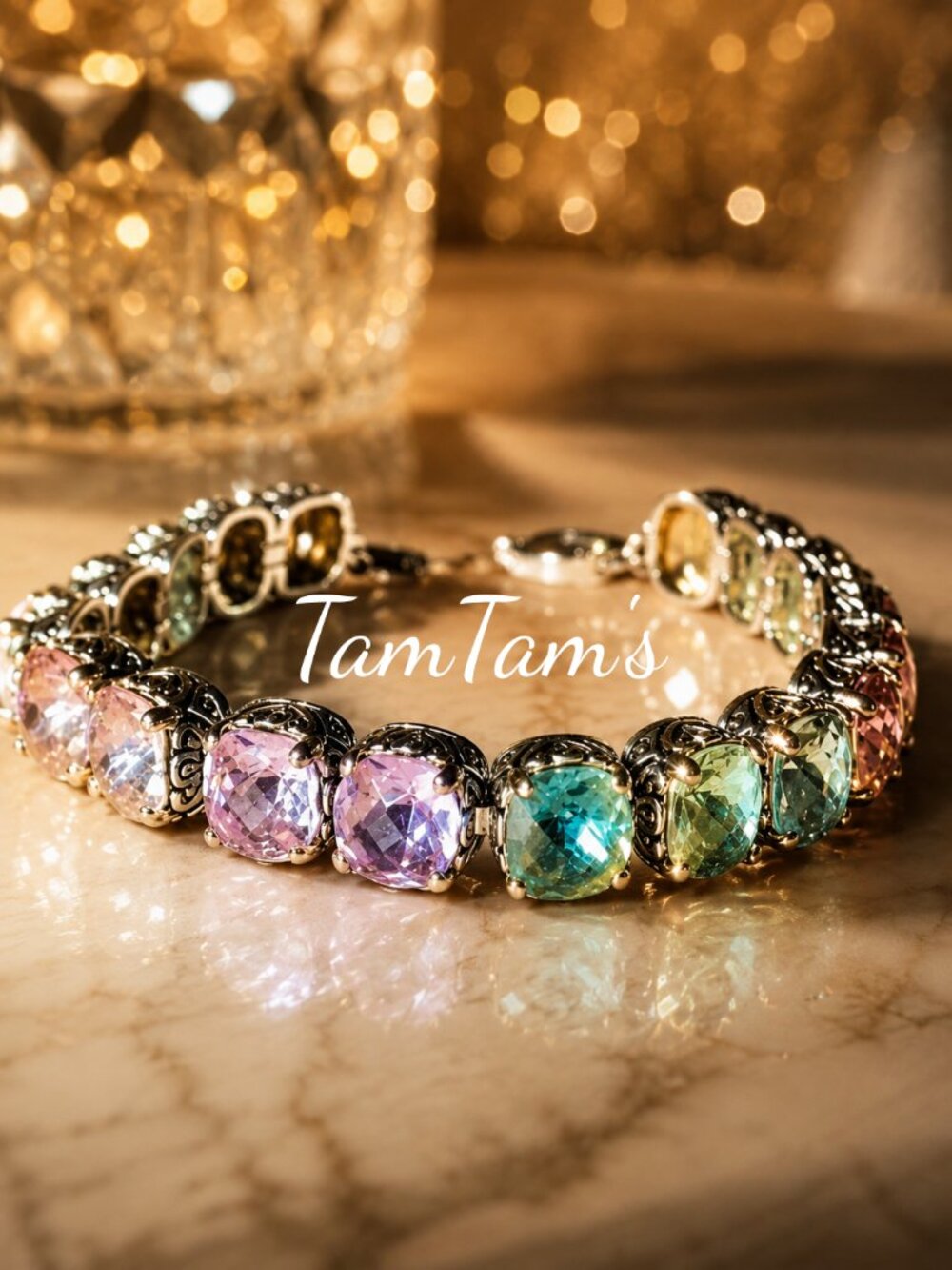 Park Lane Limited Edition Sherbet Impression Tennis Bracelet
